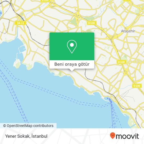 Yener Sokak harita