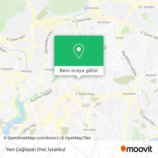 Yeni Çağlayan Otel harita