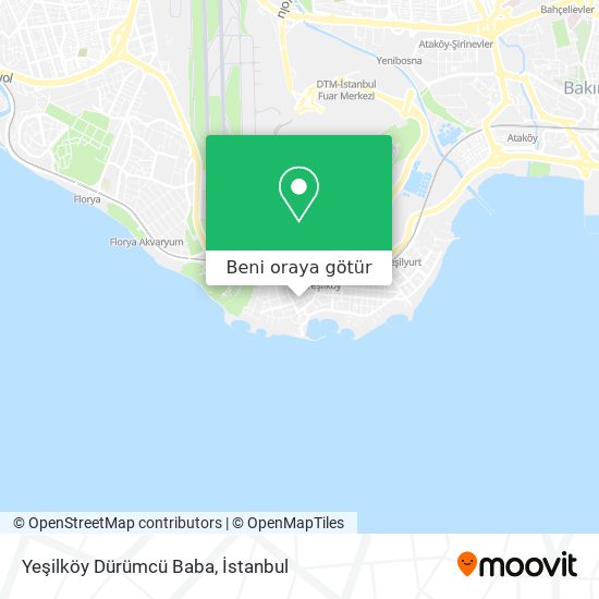 Yeşilköy Dürümcü Baba harita