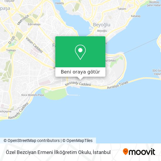 Özel Bezciyan Ermeni İlköğretim Okulu harita