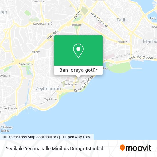 Yedikule Yenimahalle Minibüs Durağı harita