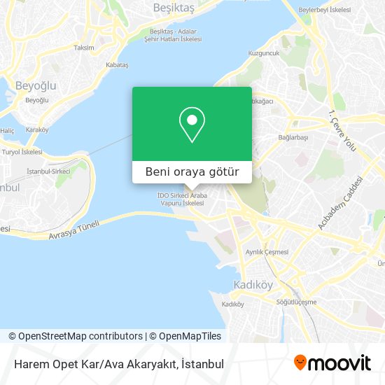 Harem Opet Kar/Ava Akaryakıt harita