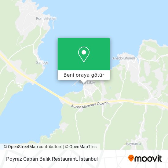 Poyraz Capari Balik Restaurant harita