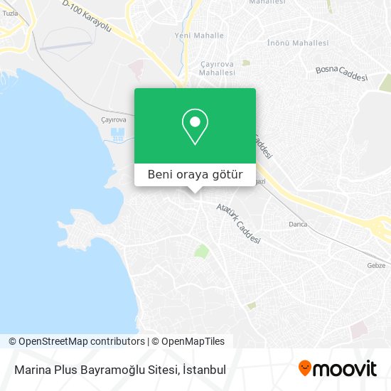 Marina Plus Bayramoğlu Sitesi harita