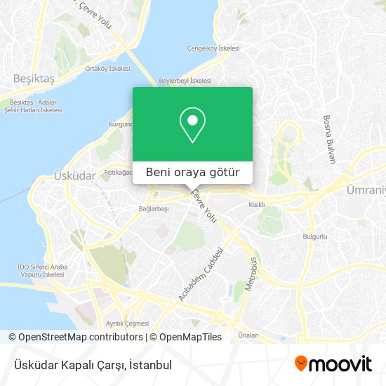 Üsküdar Kapalı Çarşı harita