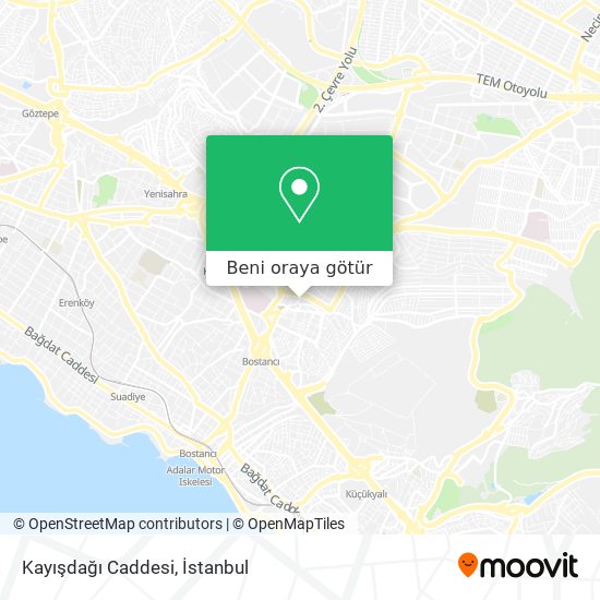 Kayışdağı Caddesi harita