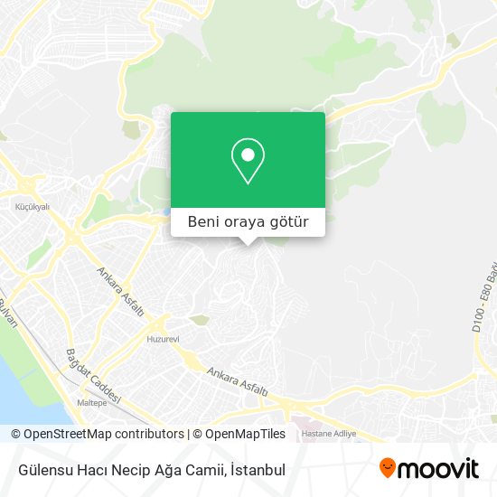 Gülensu Hacı Necip Ağa Camii harita