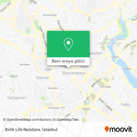 Birlik Life Rezidans harita