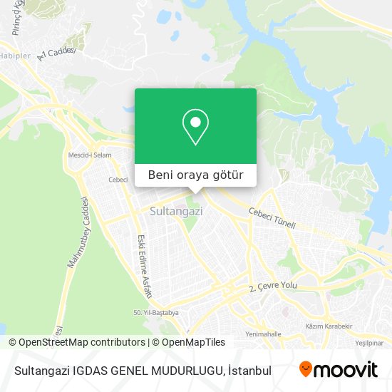 Sultangazi IGDAS GENEL MUDURLUGU harita