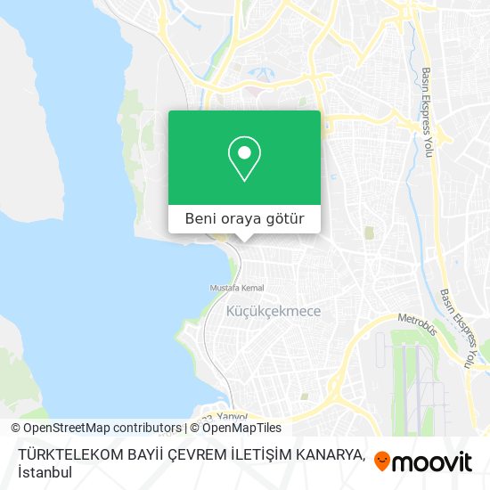 TÜRKTELEKOM BAYİİ ÇEVREM İLETİŞİM KANARYA harita