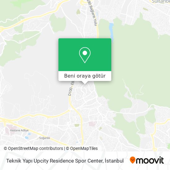 Teknik Yapı Upcity Residence Spor Center harita