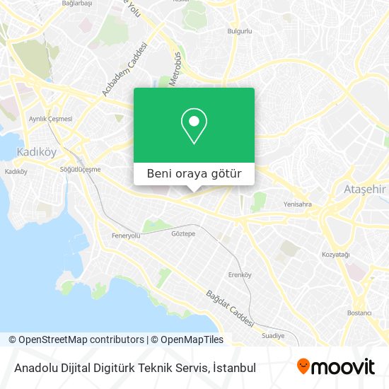 Anadolu Dijital Digitürk Teknik Servis harita