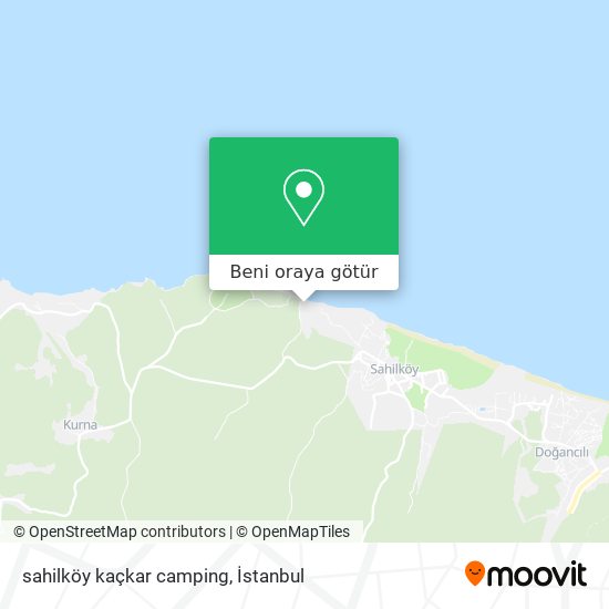 sahilköy kaçkar camping harita