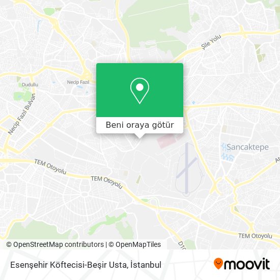 Esenşehir Köftecisi-Beşir Usta harita