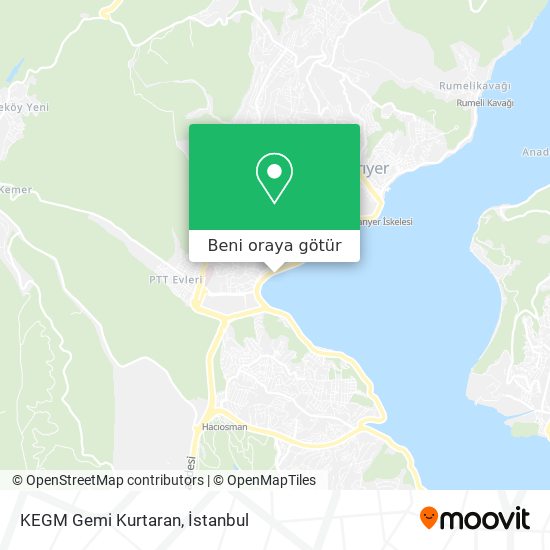 KEGM Gemi Kurtaran harita