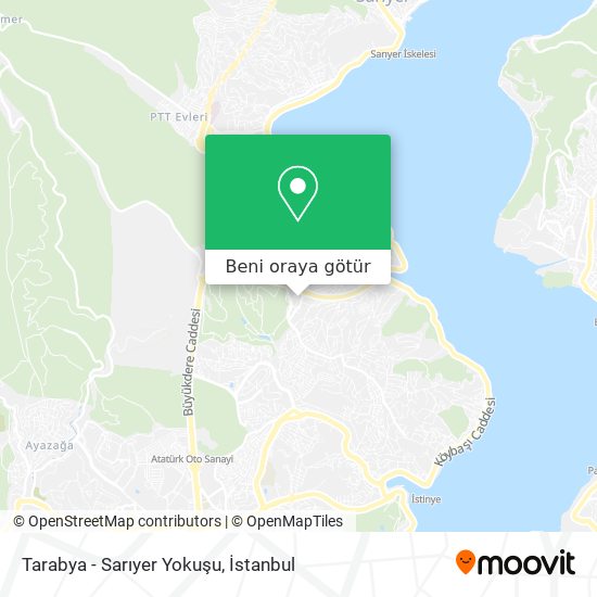 Tarabya - Sarıyer Yokuşu harita