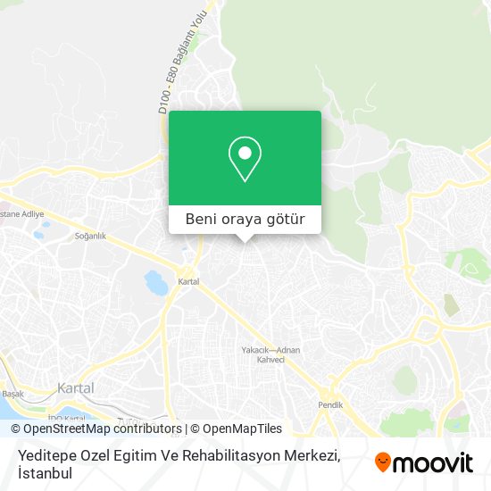 Yeditepe Ozel Egitim Ve Rehabilitasyon Merkezi harita