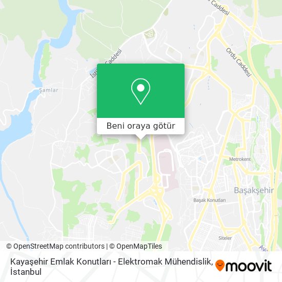 Kayaşehir Emlak Konutları - Elektromak Mühendislik harita