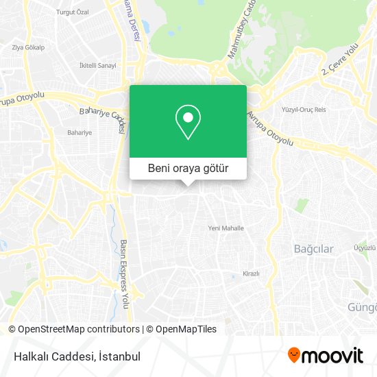 Halkalı Caddesi harita