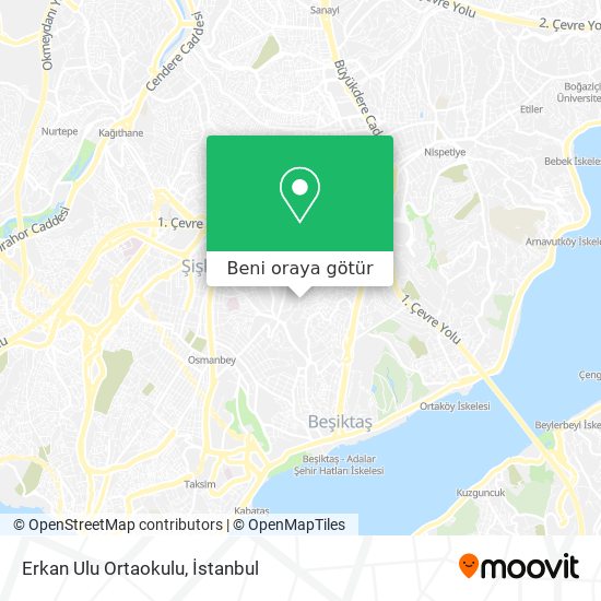 Erkan Ulu Ortaokulu harita