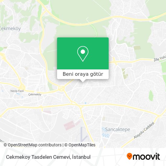 Cekmekoy Tasdelen Cemevi harita