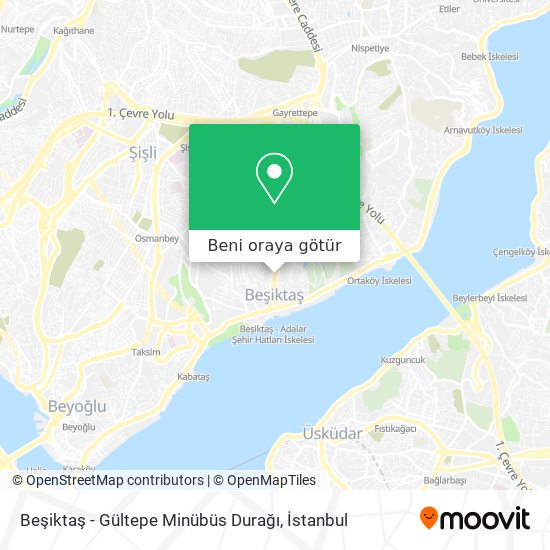 Beşiktaş - Gültepe Minübüs Durağı harita