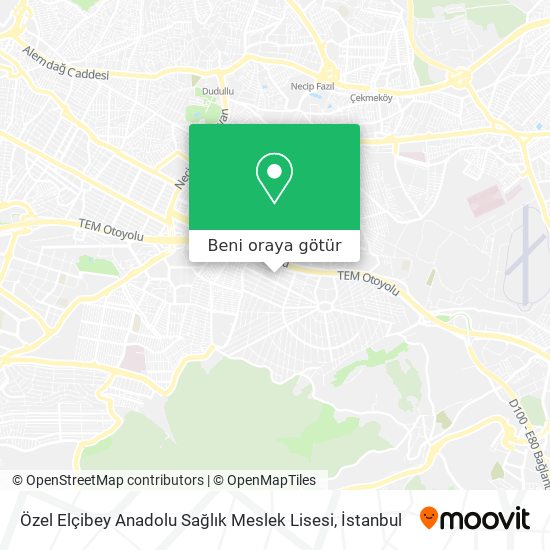 Özel Elçibey Anadolu Sağlık Meslek Lisesi harita