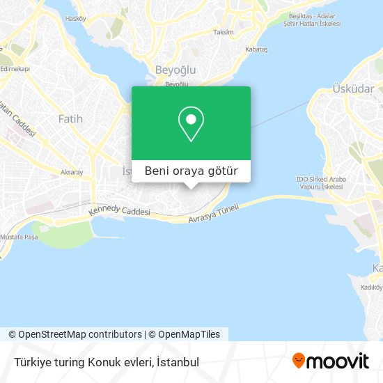 Türkiye turing Konuk evleri harita