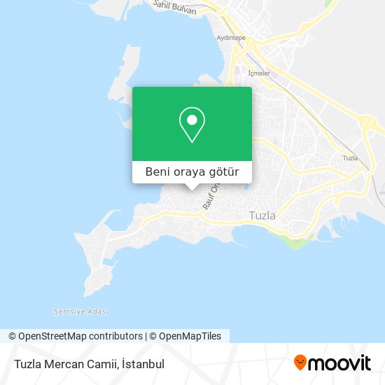 Tuzla Mercan Camii harita