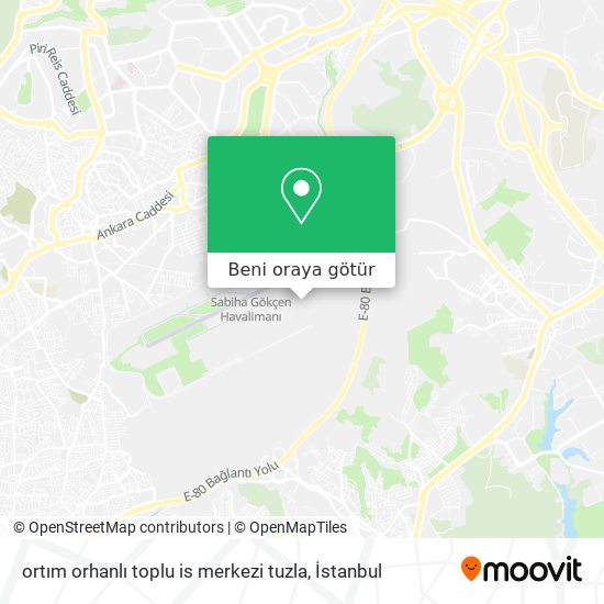 ortım orhanlı toplu is merkezi tuzla harita