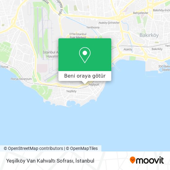 Yeşilköy Van Kahvaltı Sofrası harita