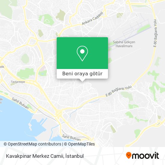 Kavakpinar Merkez Camii harita