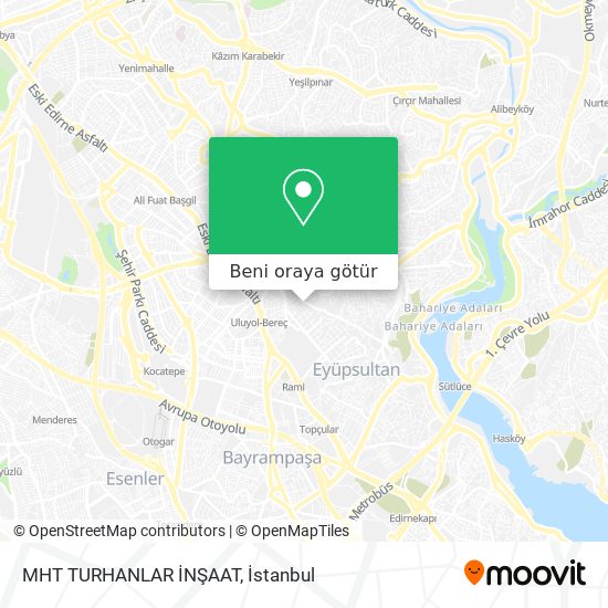 MHT TURHANLAR İNŞAAT harita