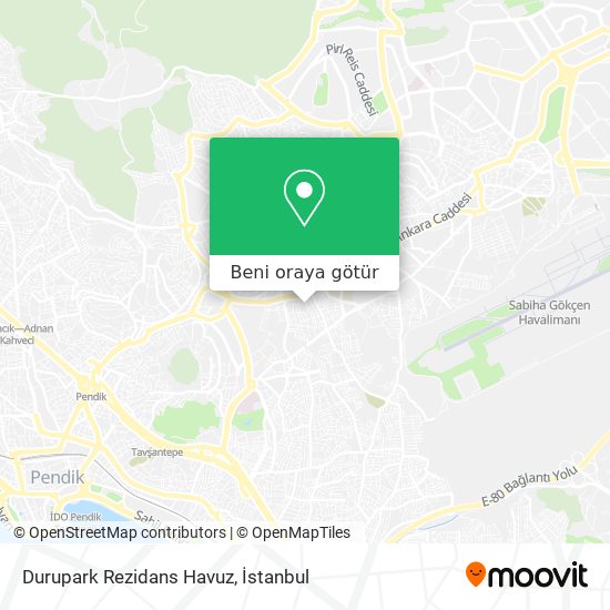 Durupark Rezidans Havuz harita