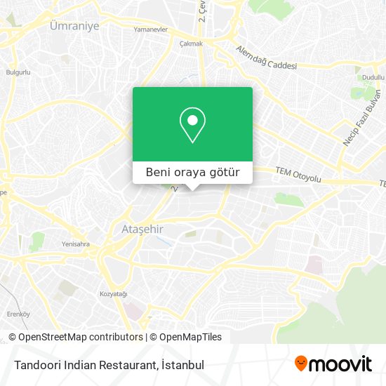 Tandoori Indian Restaurant harita