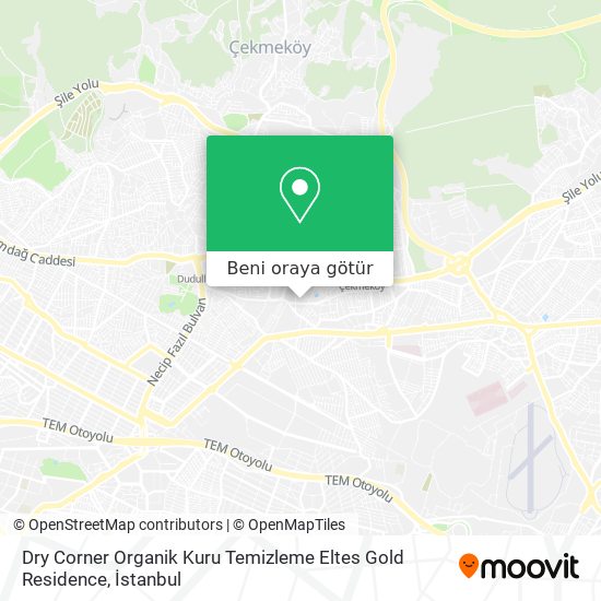 Dry Corner Organik Kuru Temizleme Eltes Gold Residence harita