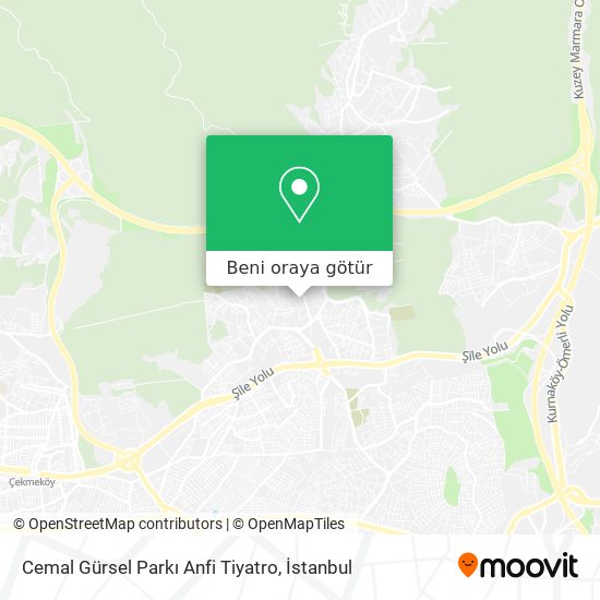 Cemal Gürsel Parkı Anfi Tiyatro harita