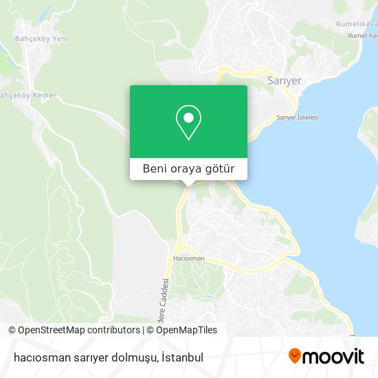 hacıosman sarıyer dolmuşu harita