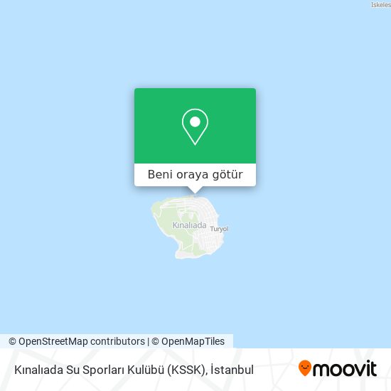 Kınalıada Su Sporları Kulübü (KSSK) harita