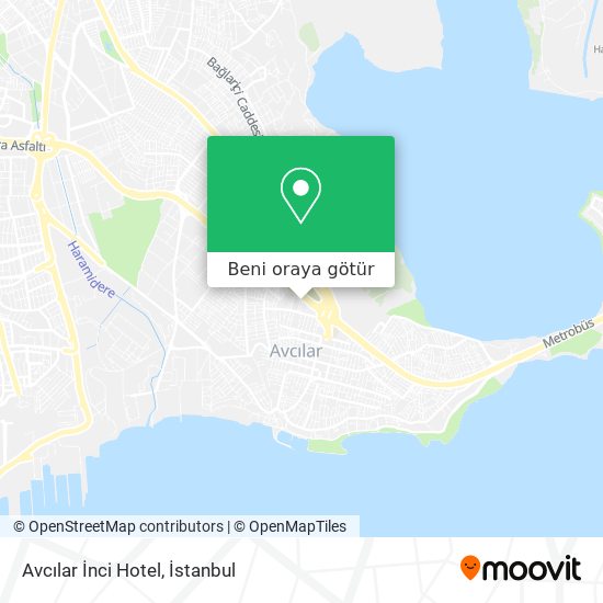 Avcılar İnci Hotel harita