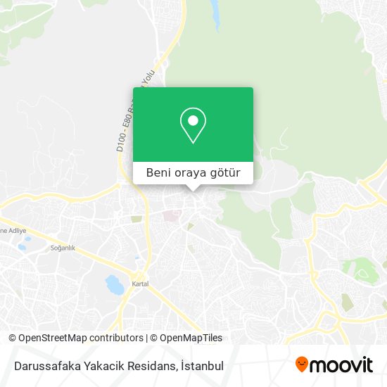Darussafaka Yakacik Residans harita