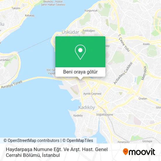 Haydarpaşa Numune Eğt. Ve Arşt. Hast. Genel Cerrahi Bölümü harita