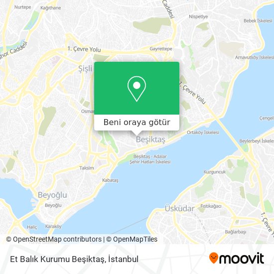 Et Balık Kurumu Beşiktaş harita