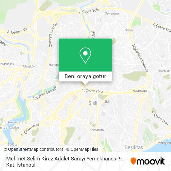 Mehmet Selim Kiraz Adalet Sarayı Yemekhanesi 9. Kat harita