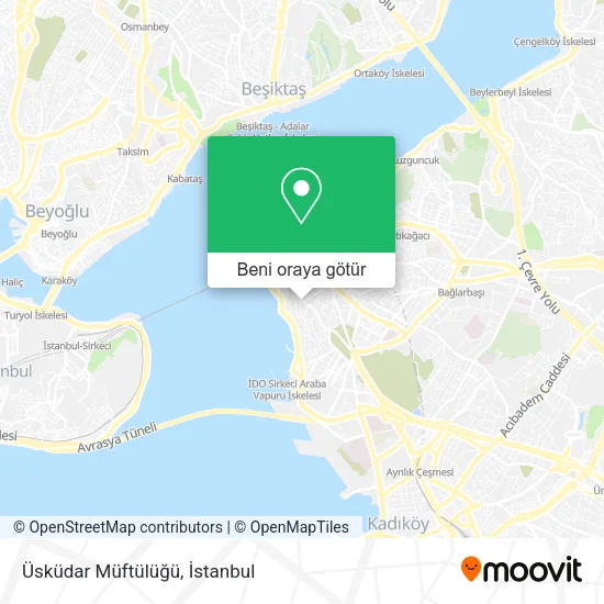 Üsküdar Müftülüğü harita