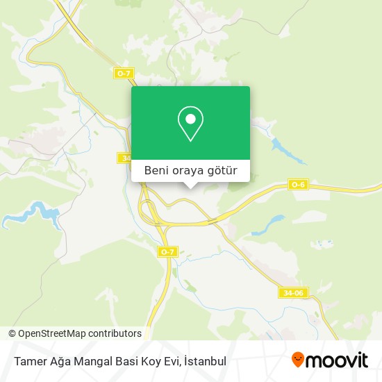 Tamer Ağa Mangal Basi Koy Evi harita