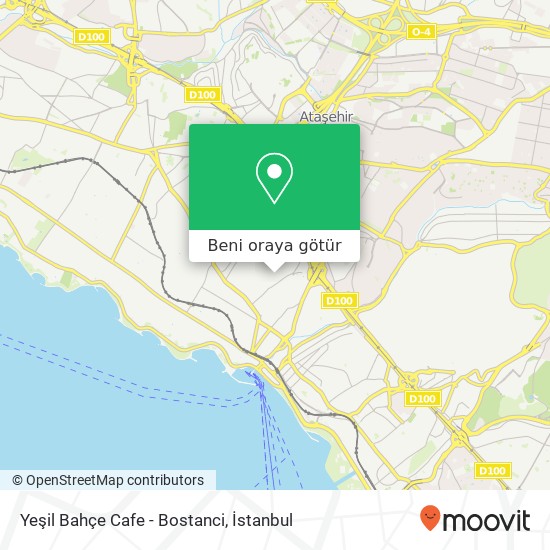 Yeşil Bahçe Cafe  - Bostanci harita