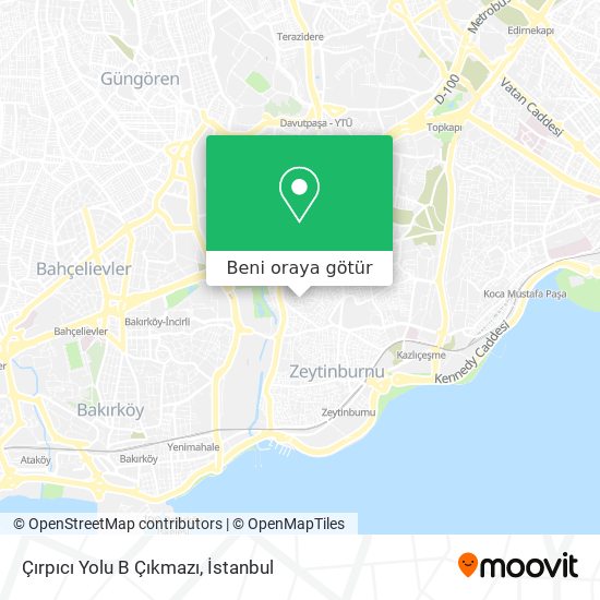 Çırpıcı Yolu B Çıkmazı harita