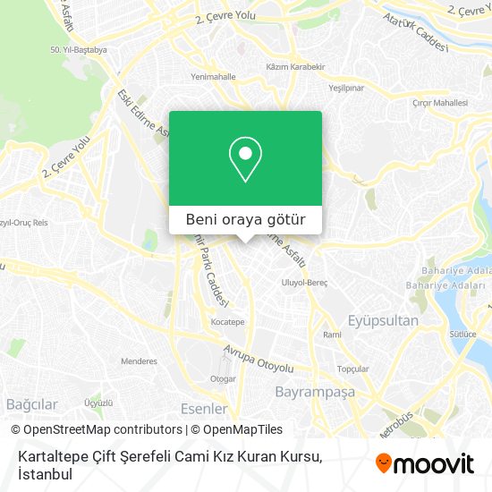 Kartaltepe Çift Şerefeli Cami Kız Kuran Kursu harita