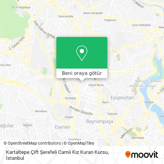 Kartaltepe Çift Şerefeli Camii Kız Kuran Kursu harita